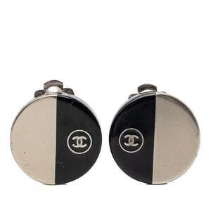 Chanel Cc Logo Round Clip-On Earrings #256680C58B
